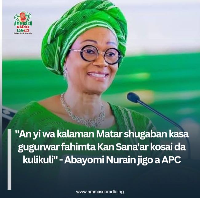 ''An yi wa kalaman Matar shugaban kasa gugurwar fahimta Kan Sana'ar kosai da kuliluli" - Abayomi Nurain jigo a APC